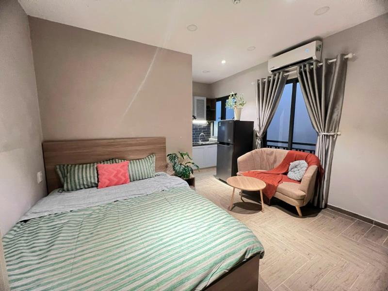 Căn hộ 1 phòng ngủ ngay nơ trang long bình thạnh_thang máy_hầm xe_bancol full nội thất giá siêu hạt dẻ ! - 4