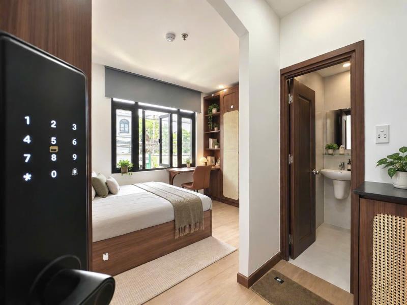 Cho thuê phòng gần công viên làng hoa chỉ 5 phút đi đường full nội thất nhà mới 100% _thang máy_hầm xe_bancol_cửa sổ ! - 3