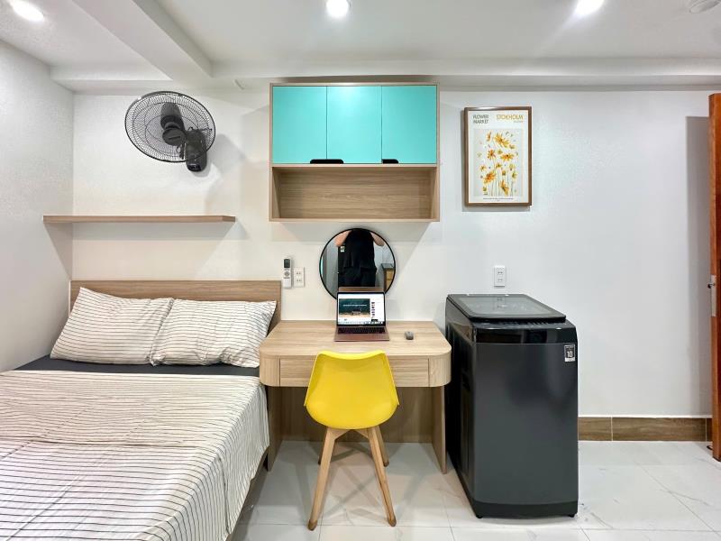 Studio cửa sổ trời full nt, máy giặt riêng, thang máy đầu lê đức thọ, nhận thú cưng - 4