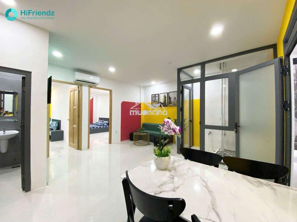 Cho thuê căn hộ 2 phòng ngủ - cửa sổ thoáng - full nội thất - 2