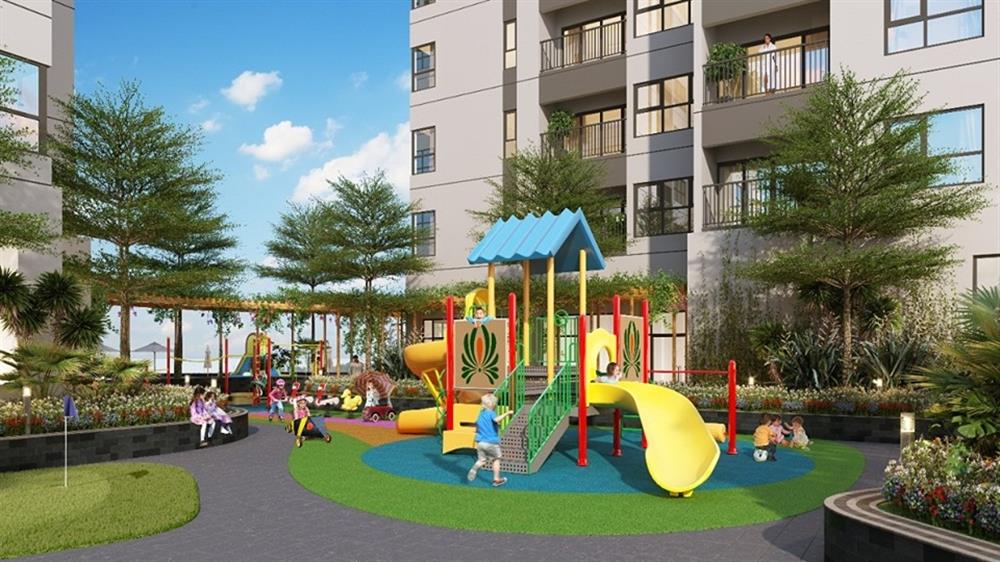 Phối cảnh Khu vui chơi dành cho trẻ em tại Thăng Long Green City