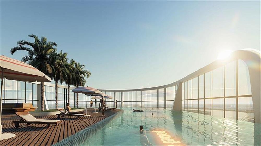 Bể bơi tràn bờ tại Sunshine Horizon