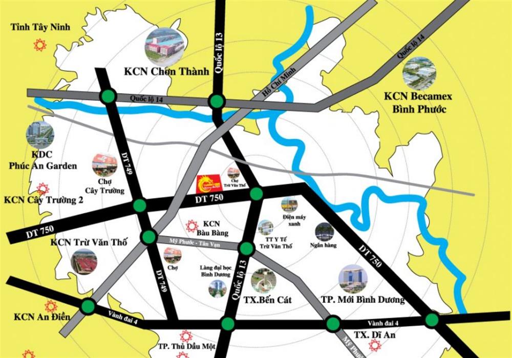 Vị trí dự án Thăng Long Residence trên bản đồ Vị trí dự án Thăng Long Residence